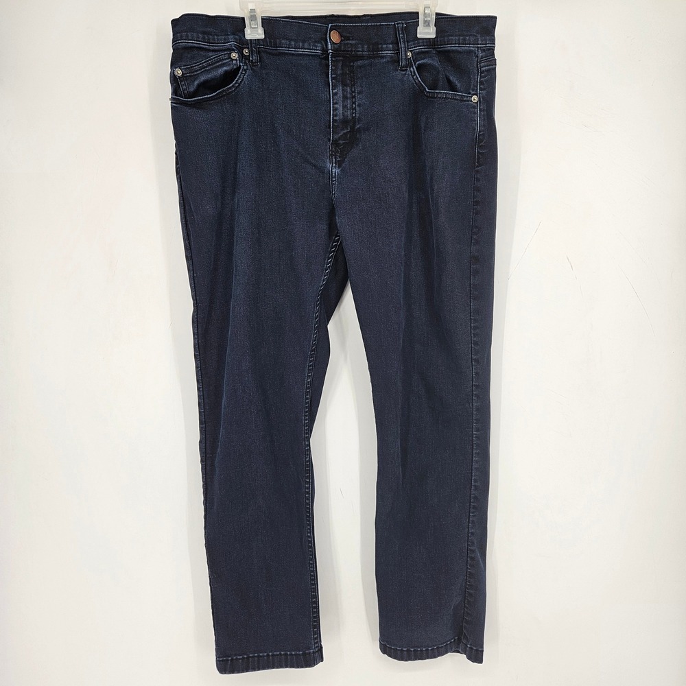 Mugsy Jeans Mens 40x30 Darkest Blues Stretch Straight Leg Chino FLX5NDB